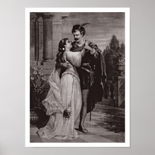 Anzeige für "Romeo und Juliet", an der Oper Poster