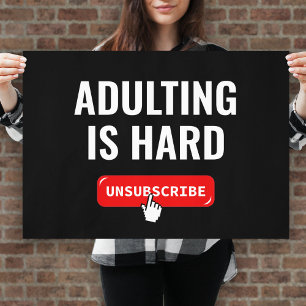 Anzeige ist schwierig - Abmelden Individuelles A Poster
