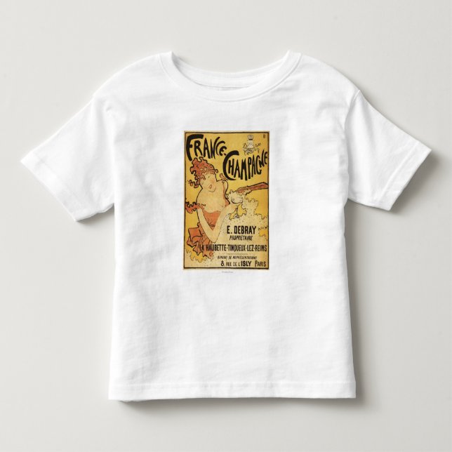 Anzeige-Plakat E. Deb Ray Champagne Kleinkind T-shirt (Vorderseite)