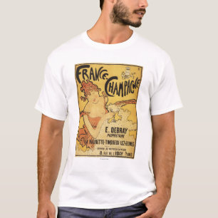 Anzeige-Plakat E. Deb Ray Champagne T-Shirt