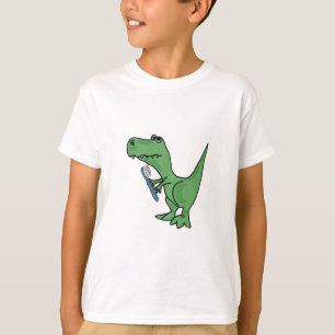 ANZEIGE T-Rex Dinosaurier mit einem Zahnbürste-T T-Shirt