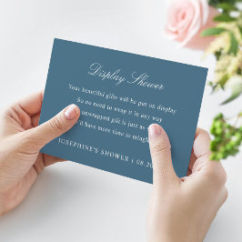 Anzeige von Duschkabeln für benutzerdefinierte Far RSVP Karte