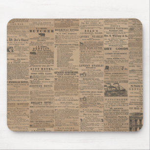 Anzeigen der Vergangenheit, NY 1856 Mousepad