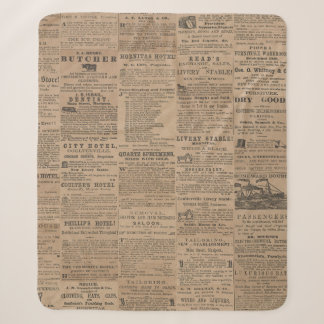 Anzeigen der Vergangenheit, NY 1856 Sherpadecke