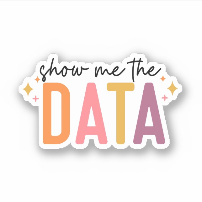 Anzeigen des Datenaufklebers, des Verhaltensanalys Aufkleber (Vorderseite)
