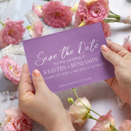 Anzeigen des Datums (Lila) Einladung