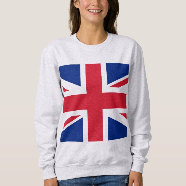 Anzeigen Ihrer Farben - Großbritannien Sweatshirt (Vorderseite)