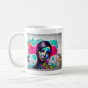 Anzeigen Ihrer wahren Farben Graffiti Ai Generat Kaffeetasse