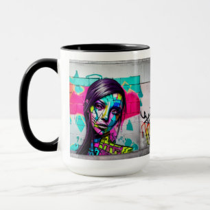 Anzeigen Ihrer wahren Farben Graffiti Ai Generat Tasse