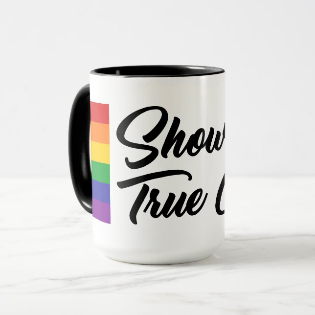 Anzeigen Ihrer wahren Farben Tasse (Vorderseite Links)