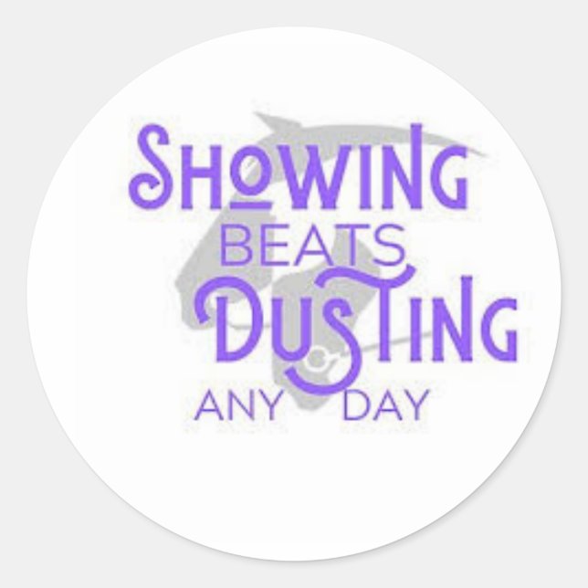 Anzeigen von Beats Dusting Runder Aufkleber (Vorderseite)