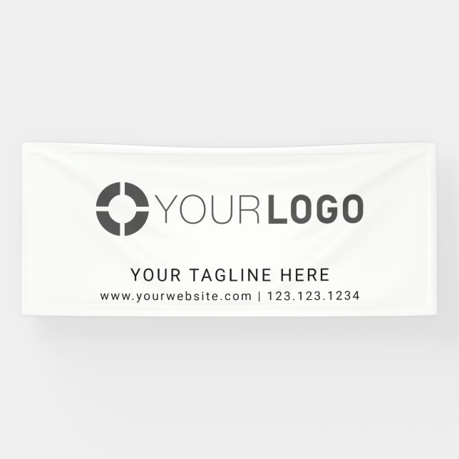Anzeigen von Logos für Unternehmen mit weißem Logo Banner (Horizontal)