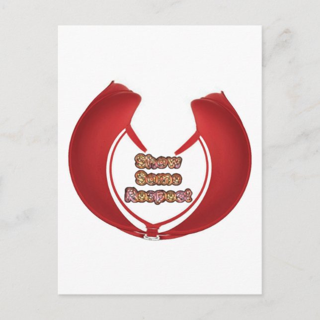 Anzeigen von Respektsgrafik Postkarte (Vorderseite)