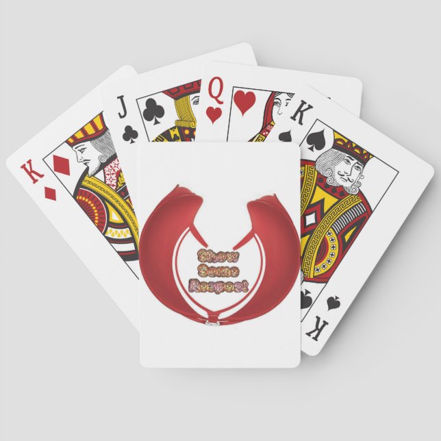 Anzeigen von Respektsgrafik Spielkarten (Rückseite)