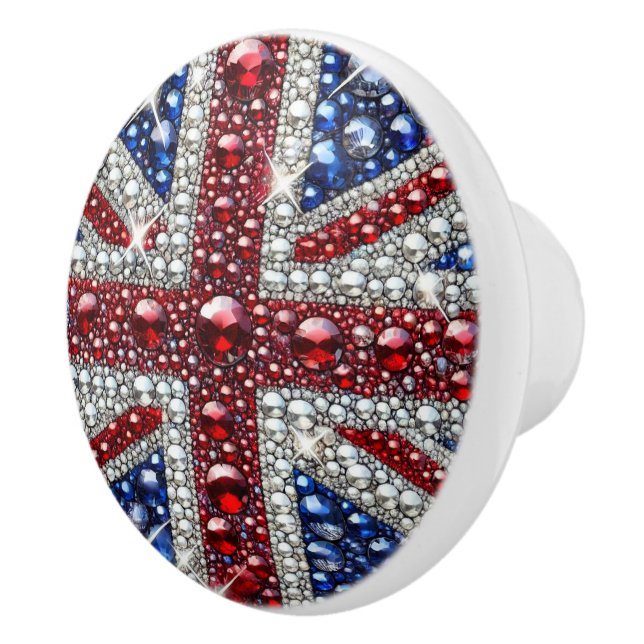 Anziehen der Keramik mit Britischen Farben Keramikknauf (Rechts)