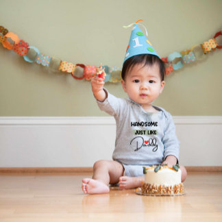 Anziehend, genau wie Daddy Baby Bodysuit Strampler