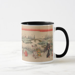 Anziehende Leuchtkäfer (Farbholzschnitt) Tasse