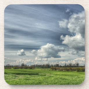 Anziehende Wolken (Farbe HDR) Untersetzer