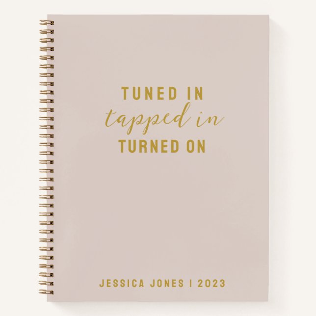 Anziehungsgesetz in Minimalistisch rosa Notizbuch (Vorderseite)