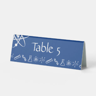 Anziehungskräfte in Blau Tisch Tent Schild