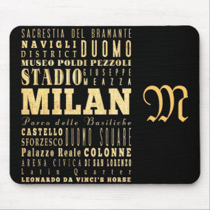 Anziehungskräfte und berühmte Orte von Mailand, Mousepad