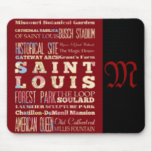 Anziehungskräfte und berühmte Orte von St. Louis Mousepad