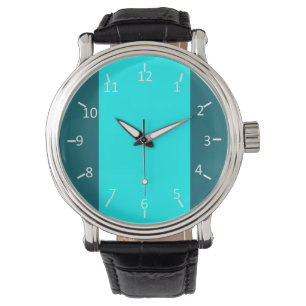 Anzug aquamarin und Aqua Armbanduhr