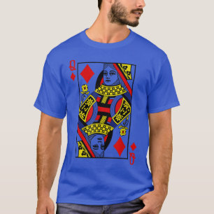 Anzug der Königin der Karo-Karte Halloween-Kostüms T-Shirt
