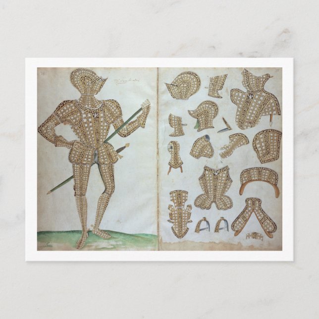 Anzug der Rüstung für Sir Henry Lee von "An Elizab Postkarte (Vorderseite)