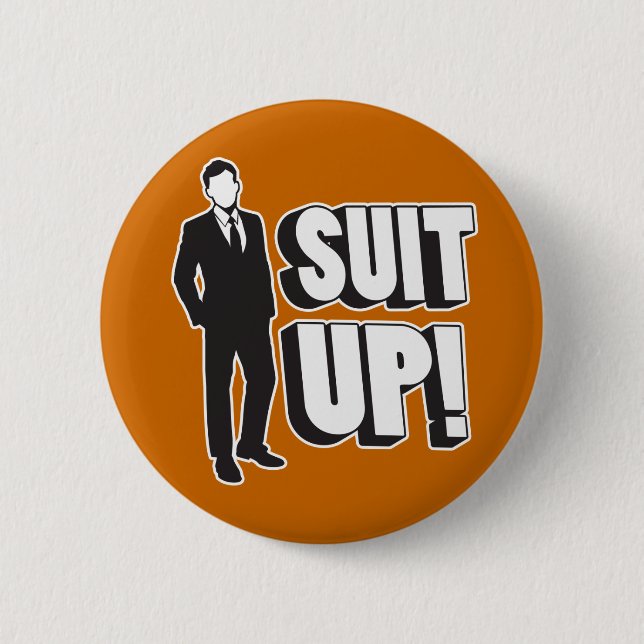 Anzug hoch! button (Vorderseite)