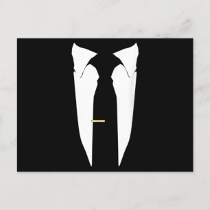 Anzug Krawatte Hochzeit Smoking Abschlussball Jung Postkarte