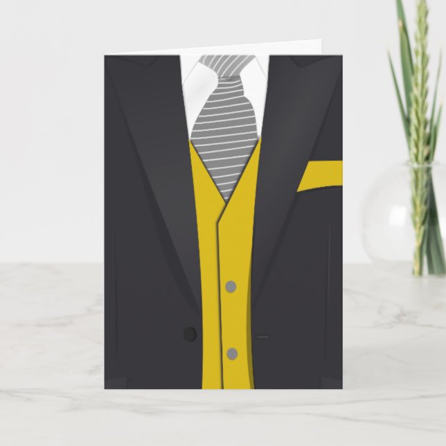 ANZUG & NECKTIE VATER'S DAY 'I LIEBE YOU' CARD KARTE (Vorderseite)