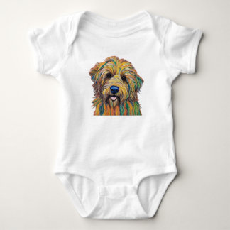 Anzug, Puppy Print Baby Strampler