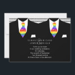 Anzug und Rainbow Krawatte Gay Wedding Einladung<br><div class="desc">Mr. und Mr.,  Anzug und Rainbow Krawatte Gay Wedding / zivile Zeremonie Einladungen .. Ideal für die zivile Zeremonie / Hochzeit .. Designer Gay Hochzeit Einladungen kommen mit weißen Umschlägen. Gay Hochzeit lädt aus Ricaso.</div>