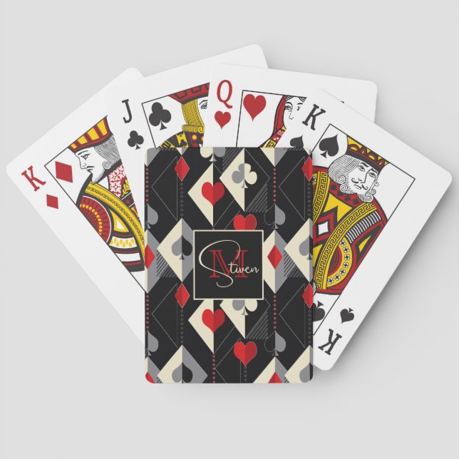 Anzug von Spielkarten im Poker. (Rückseite)