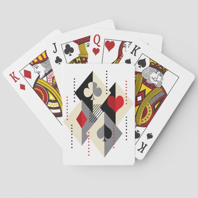 Anzug von Spielkarten im Poker. (Rückseite)