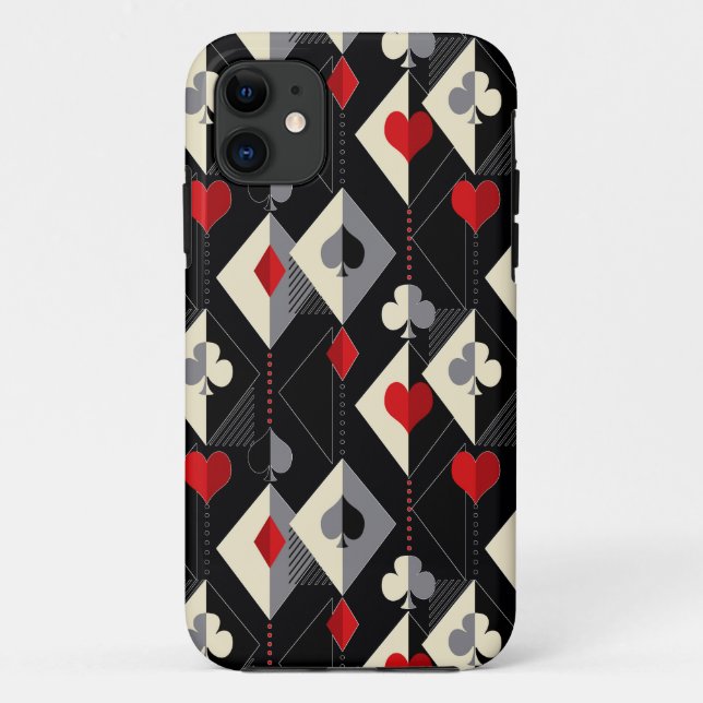 Anzug von Spielkarten im Poker. Case-Mate iPhone Hülle (Rückseite)