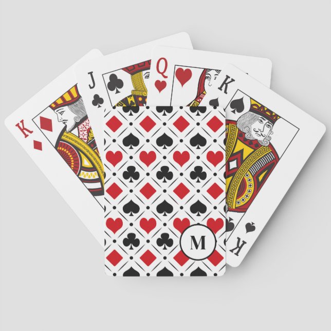 Anzüge auf Karten Spielkarten (Rückseite)