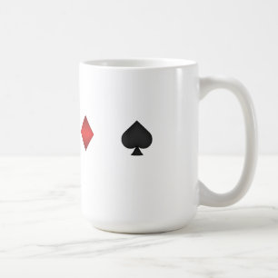 Anzüge der Spielkarte-3D - Kaffee-Tasse Kaffeetasse