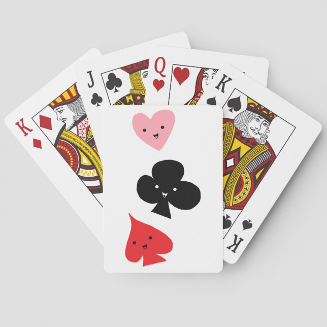Anzüge für niedliche Spielkarten (Rückseite)
