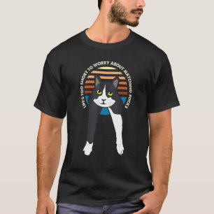 Anzugkatze Meme Lustige Sprüche Das Leben Ist Zu K T-Shirt