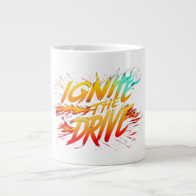 "Anzünden des Laufwerks" Jumbo-Tasse (Vorderseite)
