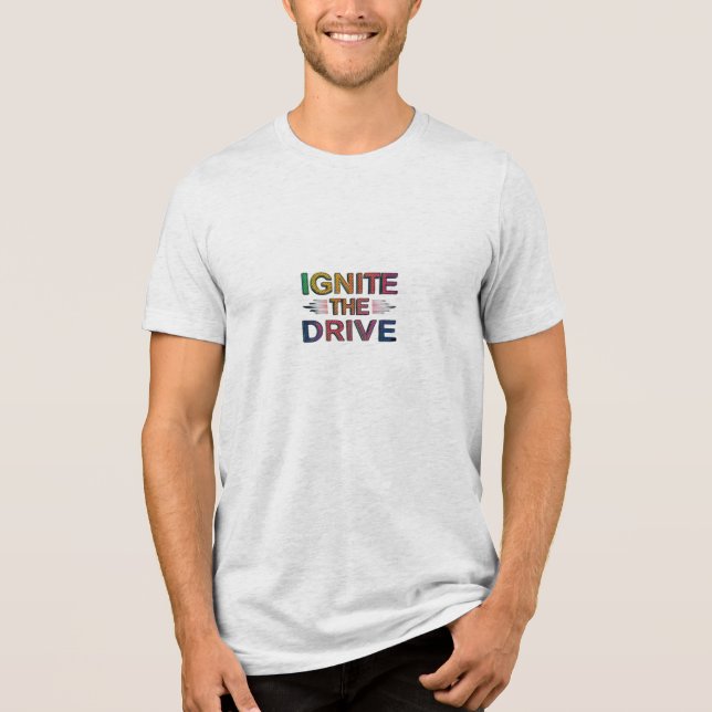 Anzünden des Laufwerks Tri-Blend Shirt (Vorderseite)