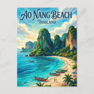 Ao Nang Strand Thailand Postkarte
