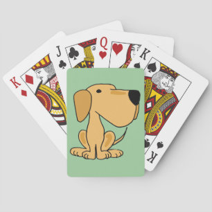 AO-Niedliche, leuchtend gelbe Labrador-Spielkarten Spielkarten