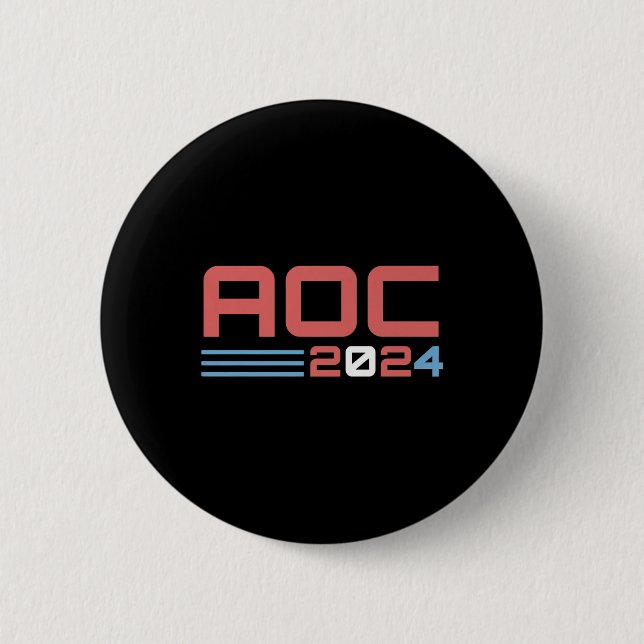 Aoc 2024 US-Präsident America Premium Button (Vorderseite)