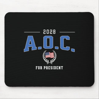 AOC 2028 für Präsident Alexandria Ocasio-cortez De Mousepad
