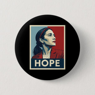 Aoc Alexandria Ocasio Cortez 2028 für den Präsiden Button