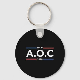Aoc Alexandria Ocasio Cortez 2028 für Präsident El Schlüsselanhänger