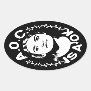 AOC ist A-OK Ovaler Aufkleber